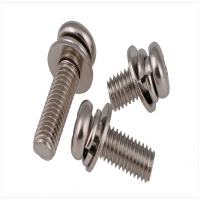 304/316不锈钢圆头十字三组合螺丝平弹垫片盘头组合螺钉