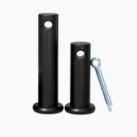 GB882黑色/镀锌平头带孔销轴